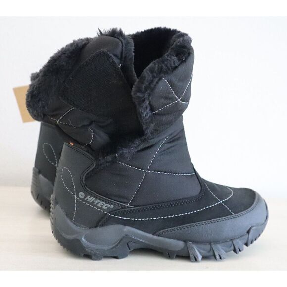 Hi-Tec HS13G Women's Sz 6 Black/Charcoal Abisko 200 WP WOS Faux Fur Lined Boots - Picture 13 of 15